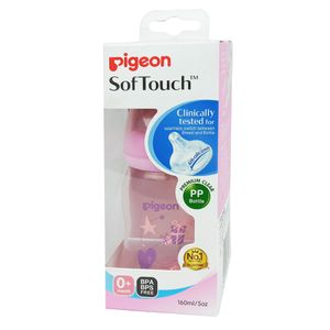 Pigeon Soft Touch Feeding Bottle 160ml (0-month) (Code-78181)